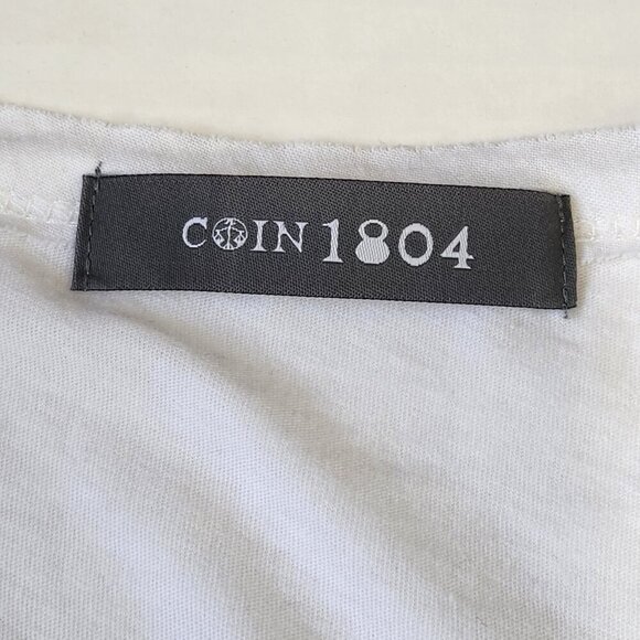 Coin 1804 French Terry Skirt Cardigan T-Shirt‎ 3 Piece Set L Grey Rose Graphic - Picture 3 of 12